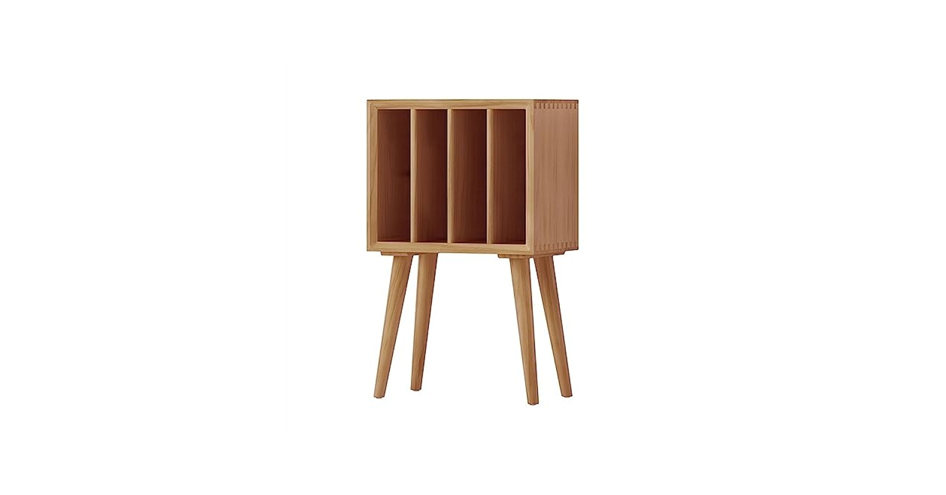 PACIFIC FURNITURE SERVICE 木製 CD STAND Wood Shed 509-4 Solid Oak Tower for CDs - Individual Locking