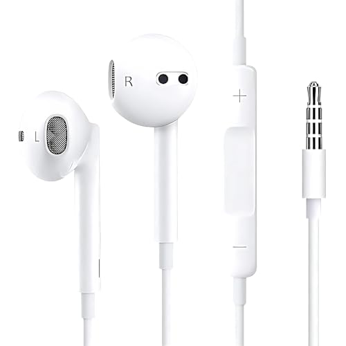 Earphones, Wired Earbuds in-Ear Headphones, Earphones with Microphone, 1 Month Warranty, Noise Isolation Corded for 3.5mm Jack Ear Buds for i-Phone, i-Pad, Sam-sung, Computer, Gaming, Sports Earphones, Wired Earbuds in-Ear Headphones, Earphones with Microphone, 1 Month Warranty, Noise Isolation Corded for 3.5mm Jack Ear Buds for i-Phone, i-Pad, Sam-sung, Computer, Gaming, Sports
