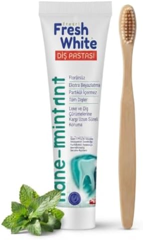 Whitening Toothpaste, Fluoride-Free, Ice Mint Flavor for Extra Fresh Breath, Enamel Safe Daily Oral Care image 5