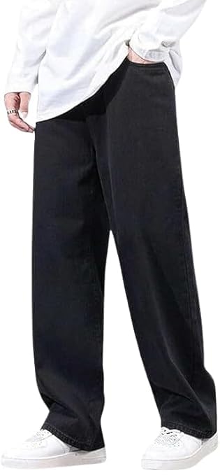 Image of JAAR Loose Fit Jeans for Men - Oversized Baggy Denim Pants | Mid Rise Streetwear Style |