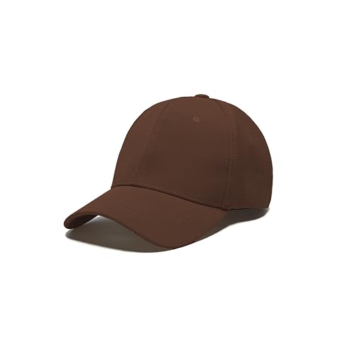 IQONEQ Gorras de béisbol para hombres y mujeres, ajuste ajustable, 23 colores, marrón, Talla única