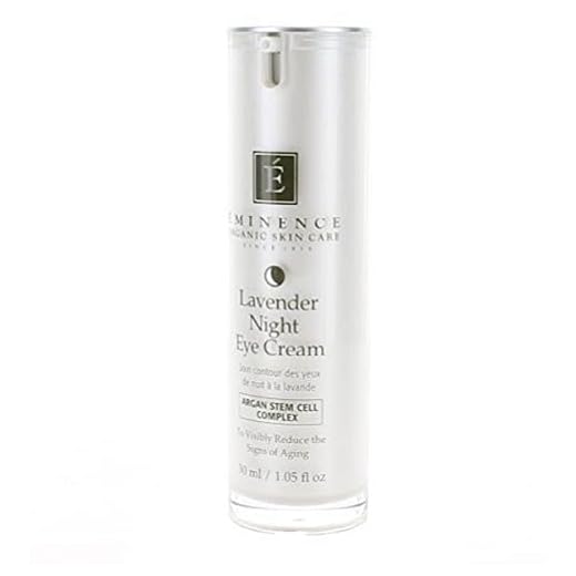 Eminence Organic Skincare Lavender Age Corrective Night Eye Cream, 1.05 Ounce
