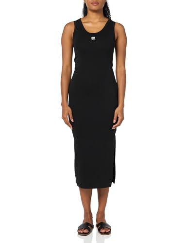 Robe décontractée femme HUGO longue style débardeur côtelé coupe ajustée casual