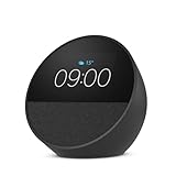 Amazon Echo Spot (latest model), Smart alarm clock with vibrant sound, Alexa and Bluetooth | Black