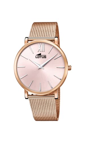 Montre femme Lotus rose pour parfaire votre style minimaliste au bureau ou en soirée chic