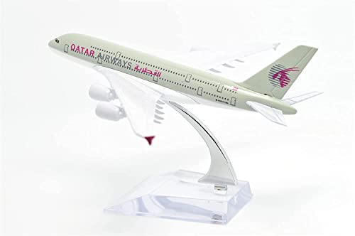 Image of Toys Uncle Diecast Aeroplane Scale Model, (Qatar Airway), 6 +, Multicolor
