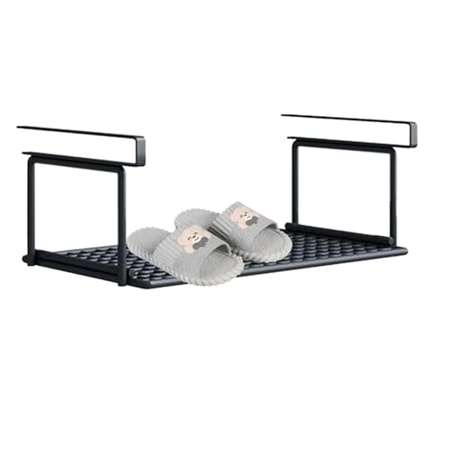Estante De Zapatos En Capas - Organizador De Cesta De Almacenamiento Bajo Estante | Estante De Despensa Ajustable | Soporte Bajo Armario | Soportes De Almacenamiento Adicionales, Cestas Lechadas