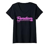 Womens Femdom BDSM NSFW Kinky Mistress V-Neck T-Shirt