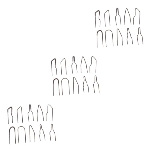 BELLIFFY 3sets Wood Burning Tips Set Solid Wire Tips for Pyrography High Impedance Nibs for DIY Carving Craft Tools 10pcs*3