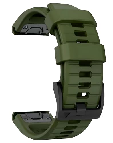 Correa de silicona 26mm compatible Garmin Fenix 5x 6x 7x miniatura 1