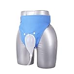 Reusable Male Urine Bag Male Urinal Urine Collector Silicone Adults Man Elderly Pee Bag Urinal with 2 Urine Catheter Bags, 1000ML and 2000ML(Elderly Men Blue)