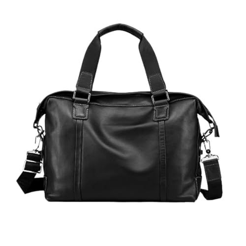 Sac d'ordinateur horizontal en cuir mallette d'affaires grande capacité
