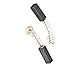 Aexit 19mm x Electrical 6.9mm x 5.9mm Carbon Brushes for Generic Electric Motor Electric Motors 2 Pcs