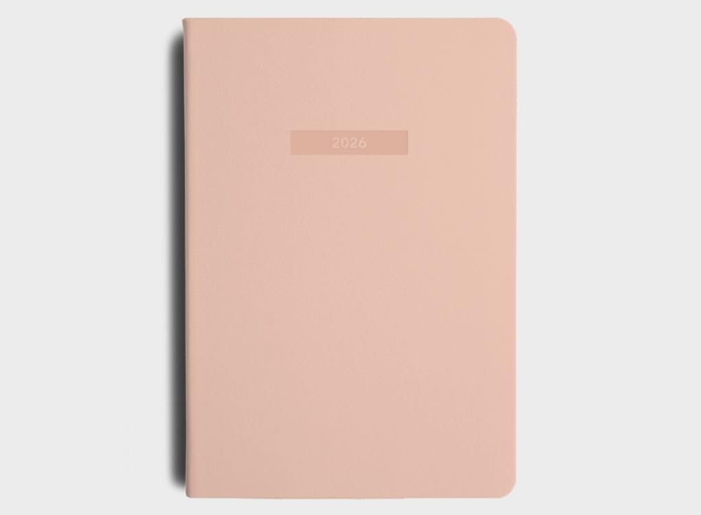MOXON MiGoals 2026 GSD A5 Weekly Spread Diary, Goal Planner, Productivity Journal, Habit Tracker, Weekly and Monthly Planner with Goal Setting, Reviews, Budgeting (Just Peachy)