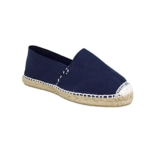 Alpargatas Clásicas de Lona con Suela de Yute (Azul Marino, Numeric_39)
