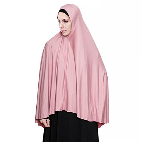 Women's High Stretch Hijab Muslim Arabian Long Milk Silk Purity Color Chiffon Hijab3