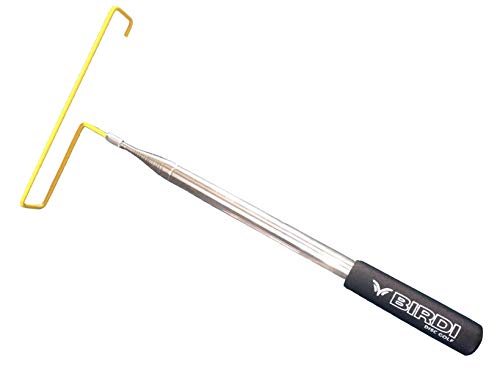 Birdi Disc Golf Retriever Pole - XL 15 Foot extendable Pole - Durable Stainless Steel Frame - Top Disc Golf Accessory to Retrieve Discs in Water, Trees, Rocks, Bushes