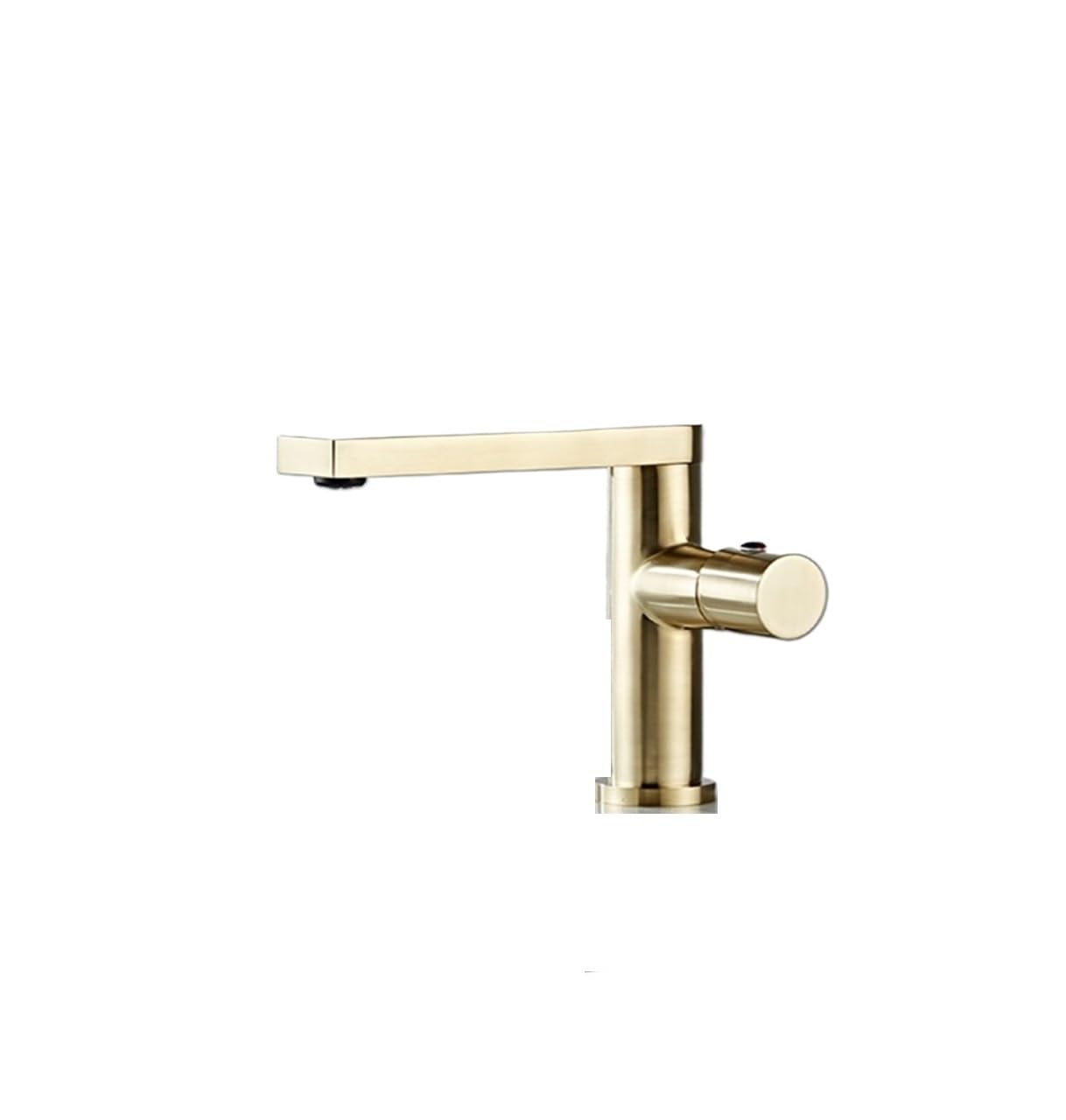 Bassin mitigeur robinet noir chaud et froid pour lavabo de salle de bains