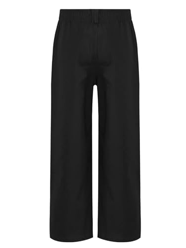 Kids Boys School Uniform Trouser Elastic Waistband Formal Pant for Wedding Party2