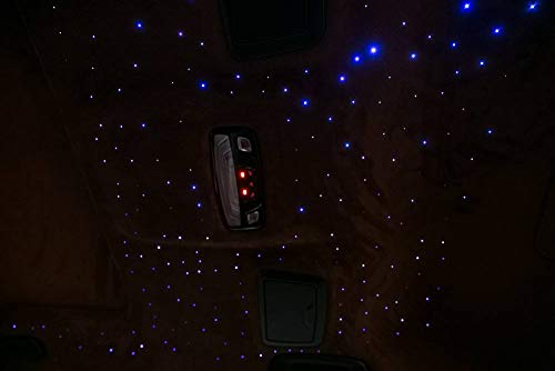 Akepo Upgraded App 6W Fiber Optic Lights Music Control Star Ceiling Light Kit For Home & Car, Rgbw Sound Sensor Light Source With 28Key Rf Musical Remote+Fiber Cable 200Pcs 0.03In/0.75Mm 6.5Ft/2M #TOP7