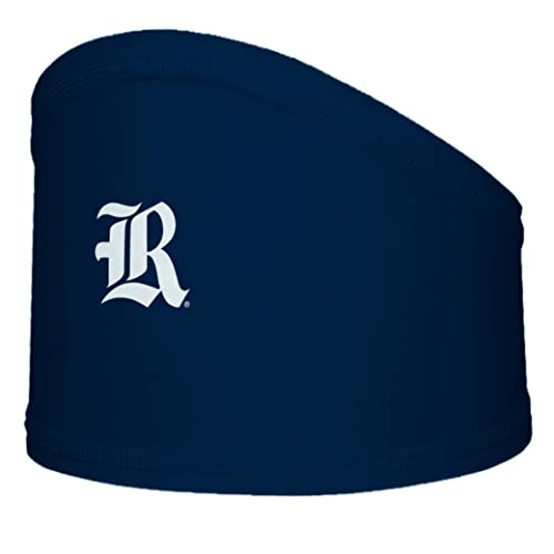 Rice Owls Sports Headband for Men, Football Skull Wrap with College Logo and Design - Stretchy Moisture Wicking 100% Polyester