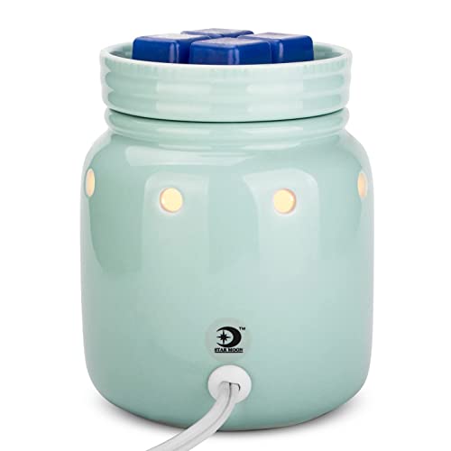 Ceramic Wax Melt Warmer, Candle Wax Warmer, 2-In-1 Electric Wax Melter And Fragrance Warmer For Scented Candle Wax Burner With One More Bulb Removable Dish, Ideal Gifts For Family Friend(Enjoy) #TOP3