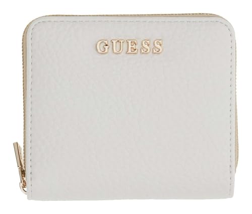 Porte-monnaie GUESS Jessa SLG au design zippé blanc et finitions haut de gamme