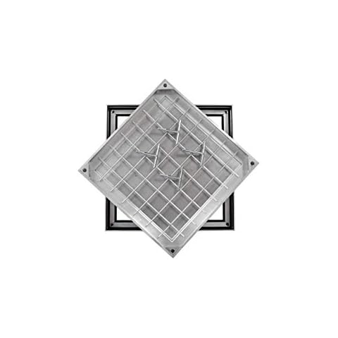 TSL Pro Line Aluminium Recessed Manhole Cover & Frame - 40mm Overall Depth - Triple Sealed (600 x 600 x 21mm Clear Opening) Cover