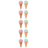 BESTYASH 10piezas Colgantes De Helado De Peluche Llavero De Muñeco De Comida Accesorios Para Mochilas y Bolsos Divertidos Color Aleatorio