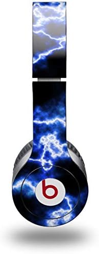 Skin Decal Wrap Works with Original Beats Solo HD Headphones Electrify Blue Skin Only (Headphones NOT Included)