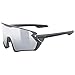 Price comparison product image uvex Sportstyle 231 - Sports Sunglasses for Men and Women - Anti-Fog Technology - Comfortable & Non-Slip - Black Grey Matt/Mirror Silver - One Size
