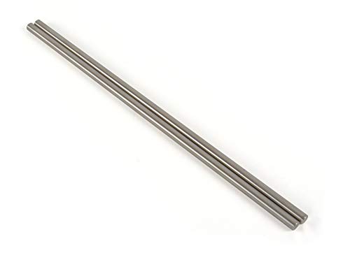 Image of INVENTO 2pcs EN31 Rustproof Steel Smooth Rod 8mm OD 400mm (0.4 mtr) Long for CNC Robotics Machines DIY Projects