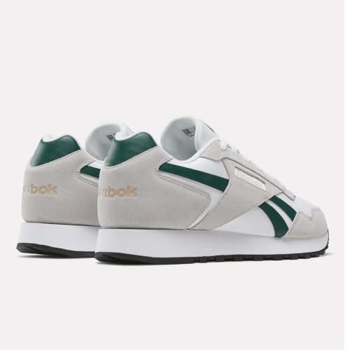 Reebok Unisex Glide Trainers, White Collegiate Green Grey 1, 7.5