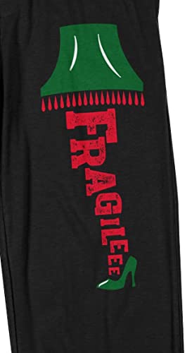 Bioworld A Christmas Story Fragile Men's Black Sleep Pajama Pants2
