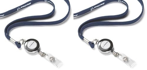 Boeing Printed Badge Lanyard Navy
