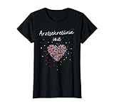 Damen Arztsekretärin mit Herz Arzthelferin Arztpraxis Sekretärin T-Shirt