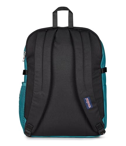 Image of JanSport Main Campus Backpack - Travel or Work backpack w 15-Inch Laptop Sleeve and Dual Water Bottle Pockets, Emerald Pool