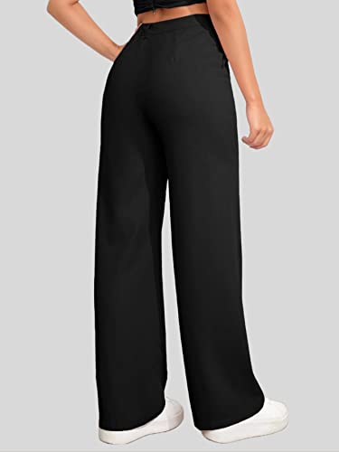 Image of Elendra Women Lycra - Bootcut Trousers Pant Wide Leg