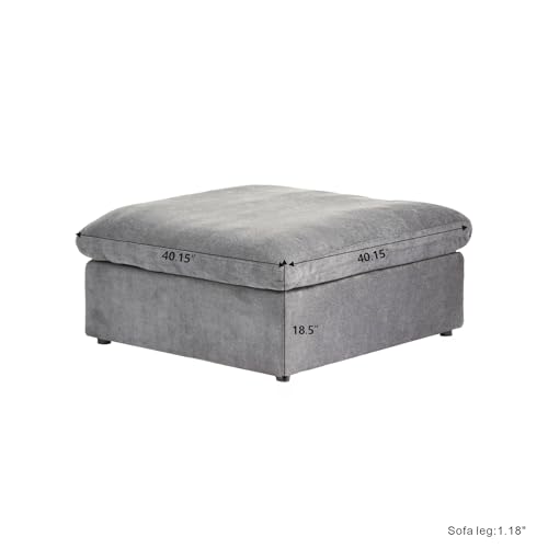 WJShome Ottoman, Modular Sectional Sofa,Minimalist Sofa Couch for Modern Living Room Sofa Sets for Office House,Light Grey