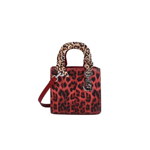 Image of Leopard Print Handbag - Women's PU Leather Crossbody Bag, Waterproof, Fashion Messenger & Satchel Bag