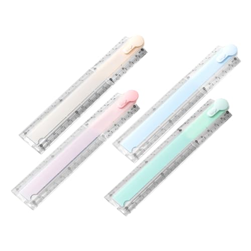 OSALADI 4個 折りたたみ 定規 定規 形 描画 ート 多用 折りたたみ 定規 定規 描画 ツール 定規 メートル法 定規