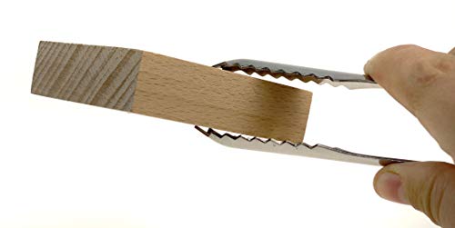 Quupy 3Pcs 7Inch Durable Stainless Steel Kitchen Tongs Ice Cube Tongs Bread Tongs Multifunctional Food Tongs Buffet Tongs Locking Metal Food Tongs Non-Slip Grip Great For Cooking Grilling #TOP6