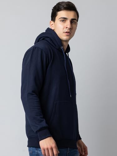 Image of EKOM Hoodies Sweatshirt for Men | Fleece Mens Hooded Sweatshirt | Casual, Lightweight, Fashionable, Trendy, Solid Men's Winter Hoodie