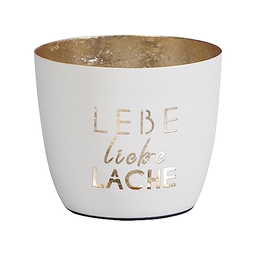 Seaside No.64 - Maritime Windlichter Baltic aus Metall mit ausgestanzten Schriftzügen - Verschiedenâ€¦ – Miniatur