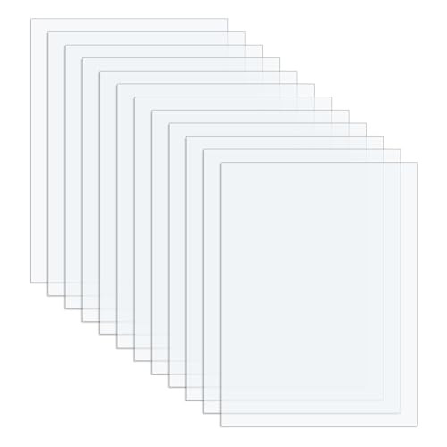 12 Pièces Plaques en Verre Acrylique A4, 29.7 X 21 cm Plaque Acrylique Transparente, Plaque en Plastique de 1 mm, Utilisé pour Peinture Diy, Cadres Photo, Enseignes, Présentoirs de Bureau