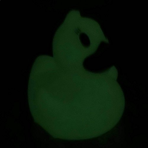 Ducky City 3" Glow In The Dark Rubber Duck [Floats Upright] - Baby Safe Bathtub Bathing Toy #TOP4