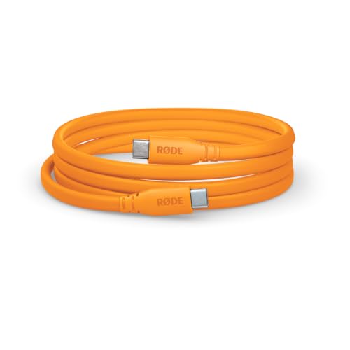 RØDE SC17 Cavo USB-C a USB-C, Per Microfoni USB-C, Computer, Telefoni e Tablet, Cavo Schermato da 1,5m, Certificato Hi-Speed (Arancione)