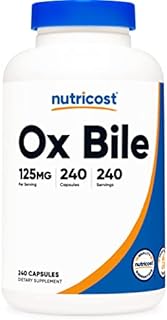 Nutricost Ox Bile Capsules 125mg, 240 Capsules - Non-GMO
