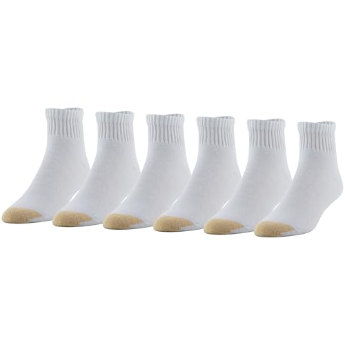 GOLDTOE Men's 656P Cotton Ankle Athletic Socks, Multipairs