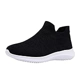 Zapatillas de deporte para mujer, zapatillas de deporte, relleno deportivo, para mujer, al aire libre, redes transpirables, color para zapatillas de deporte beige para mujer, Negro , 37 EU